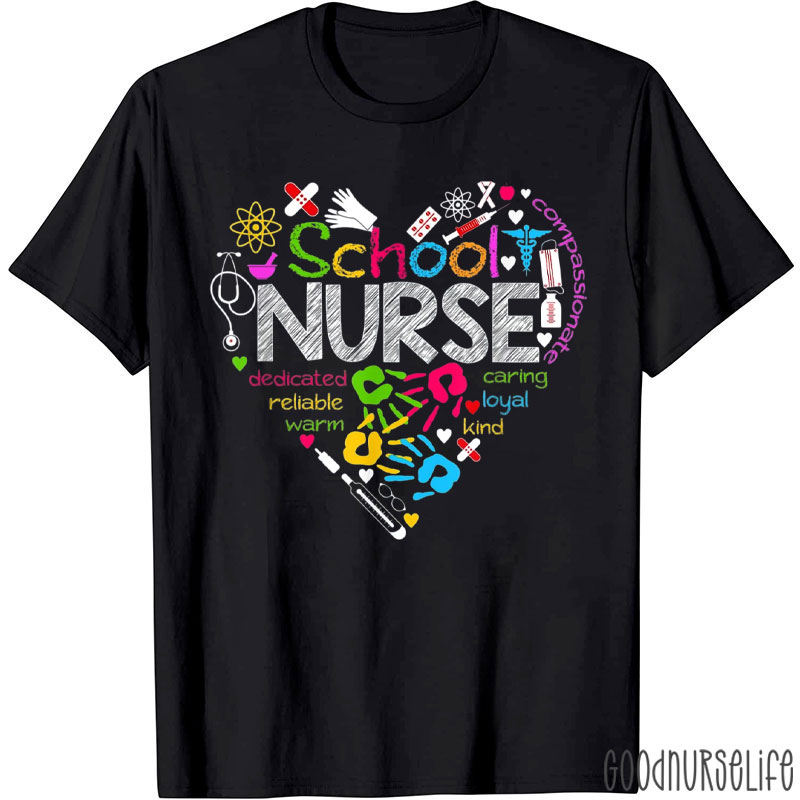 Love School Nurse T-Shirt