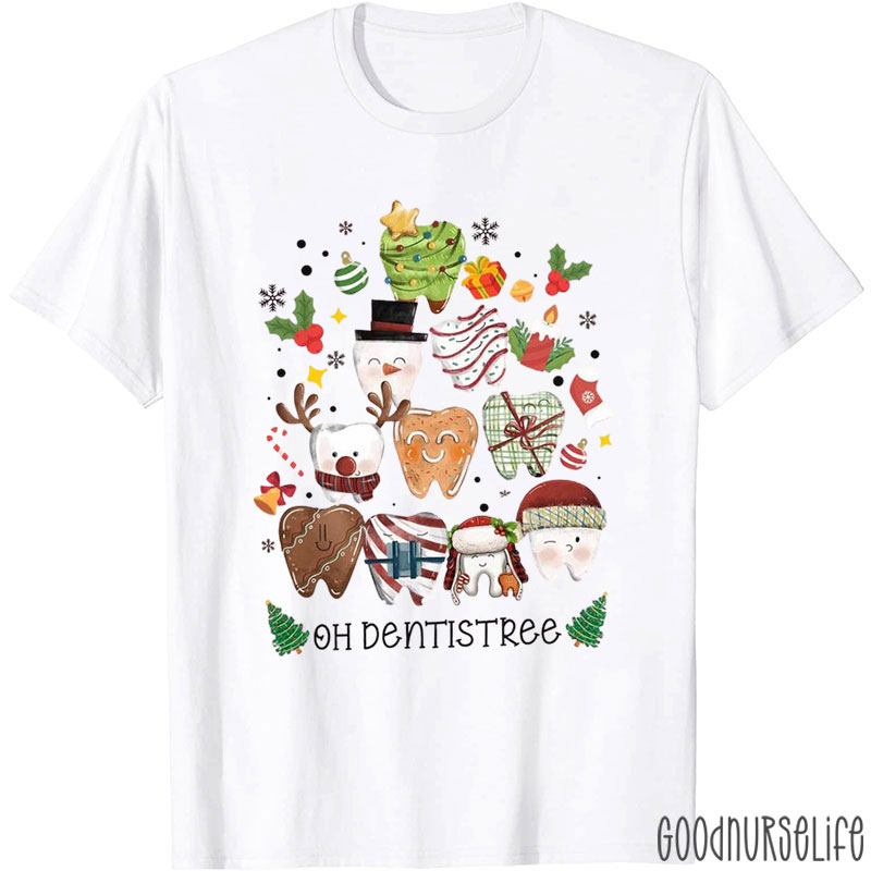 Oh Dentistree Christmas Nurse T-shirt