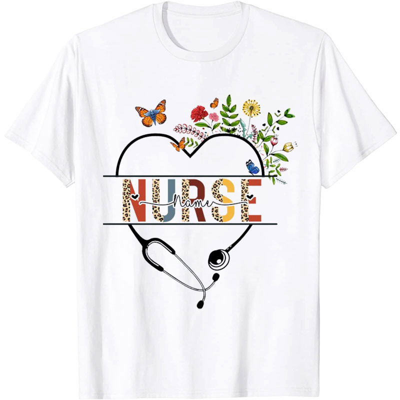 Personalized I Love Being Nurse T-shirt