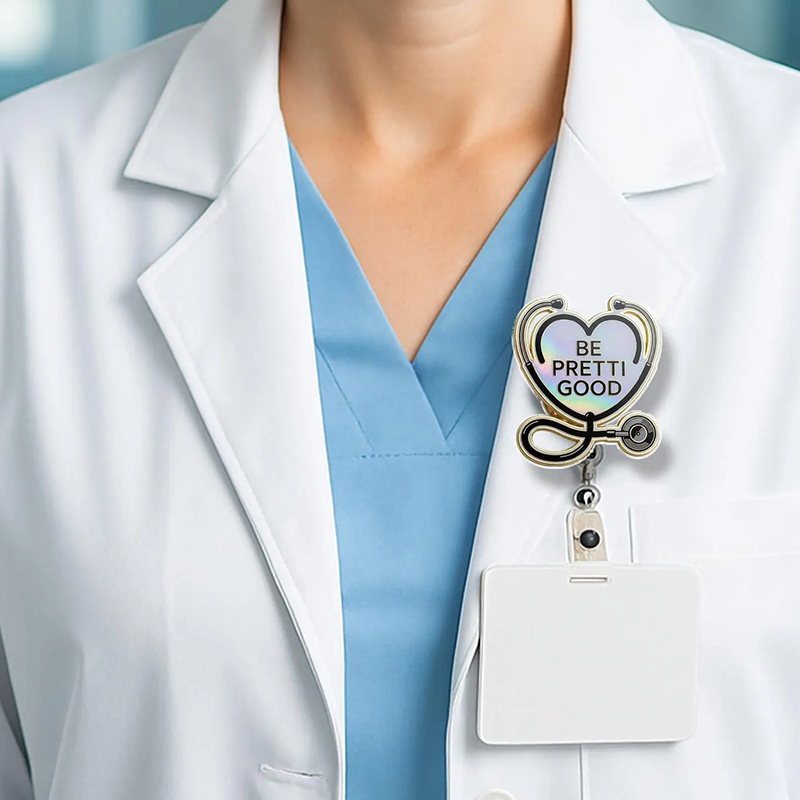Be Pretti Good Nurse Badge Reel