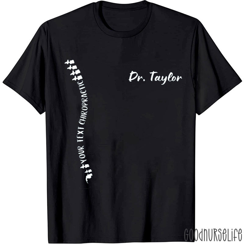 Personalized Chiropractor Spine Nurse T-Shirt