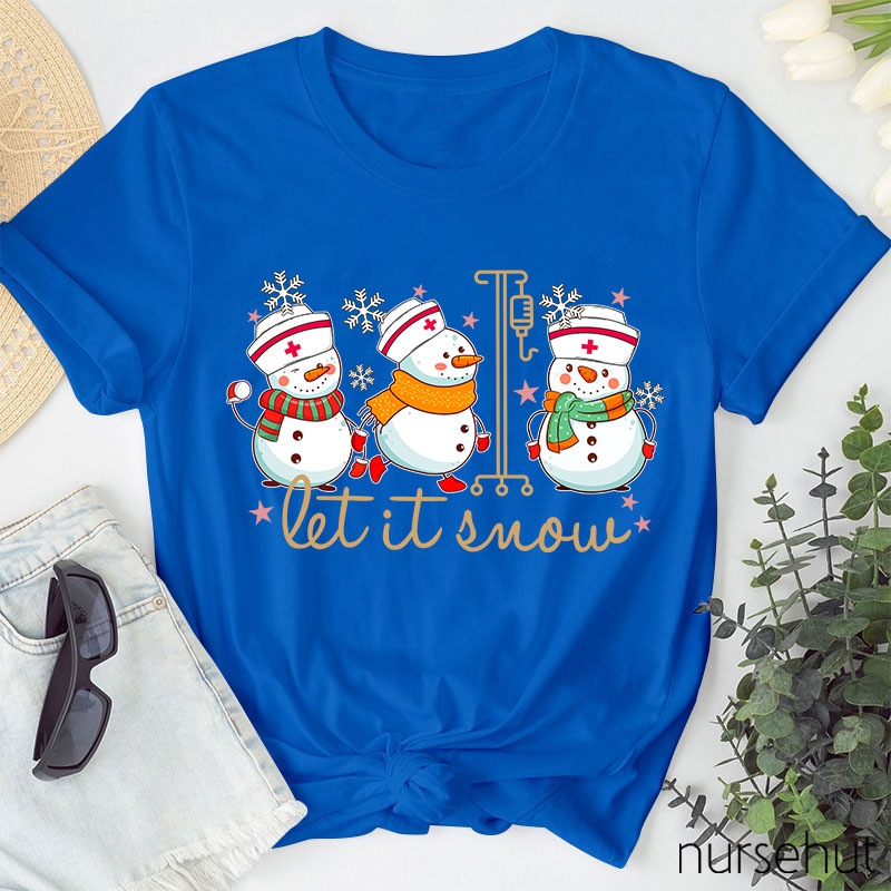 Let It Snow Nurse T-Shirt