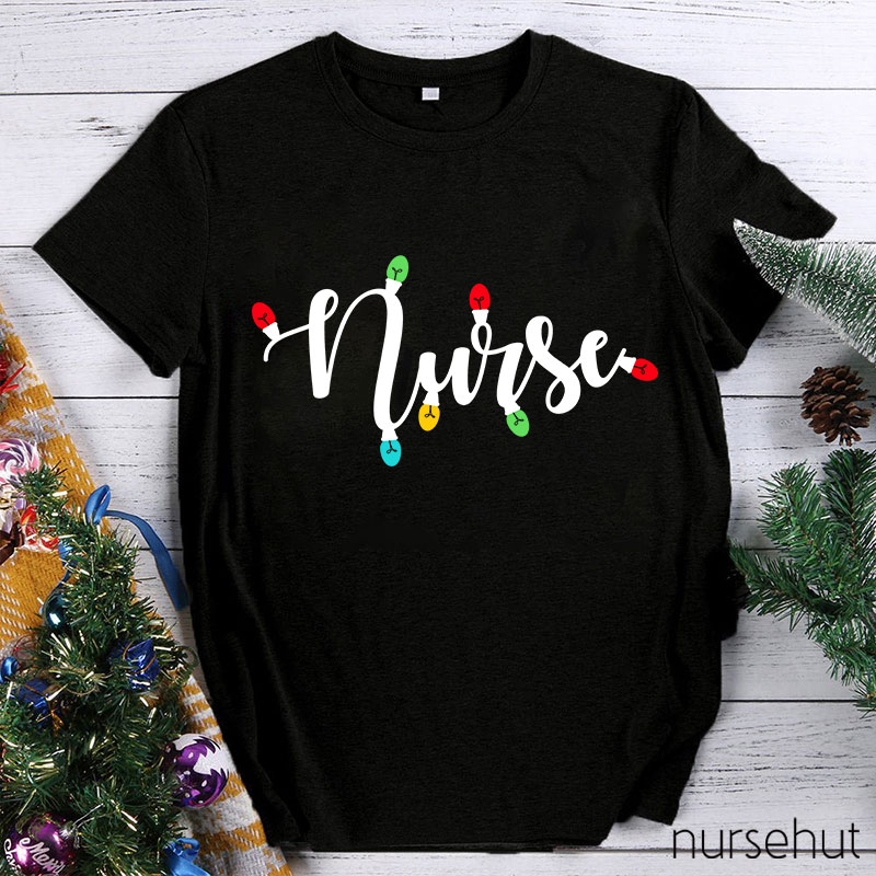 Christmas Light Nurse T-Shirt