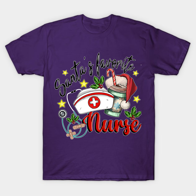 Santa's Favorite Nurse T-Shirt
