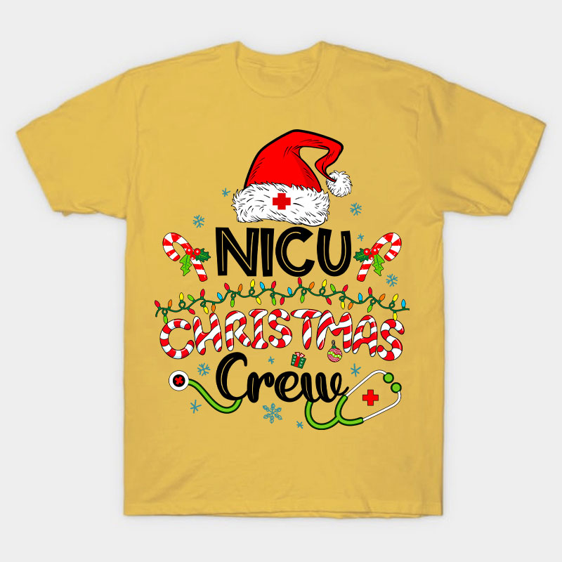 Personalized Christmas Crew Nurse T-Shirt