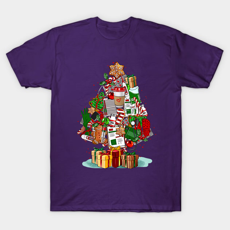 Nurse Christmas Tree Nurse T-Shirt