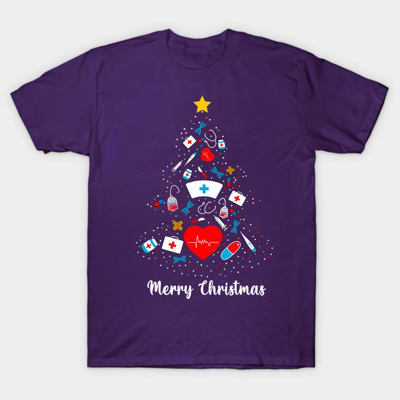This Is The Nurse's Christmas Tree Nurse T-Shirt