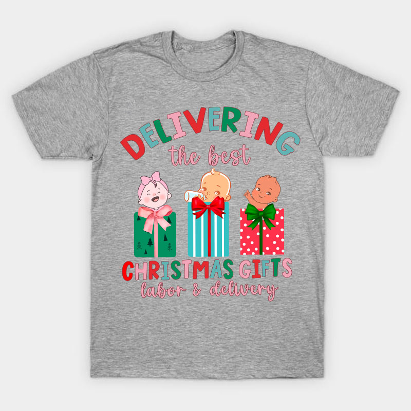 Delivering The Best Christmas Gifts Nurse T-Shirt