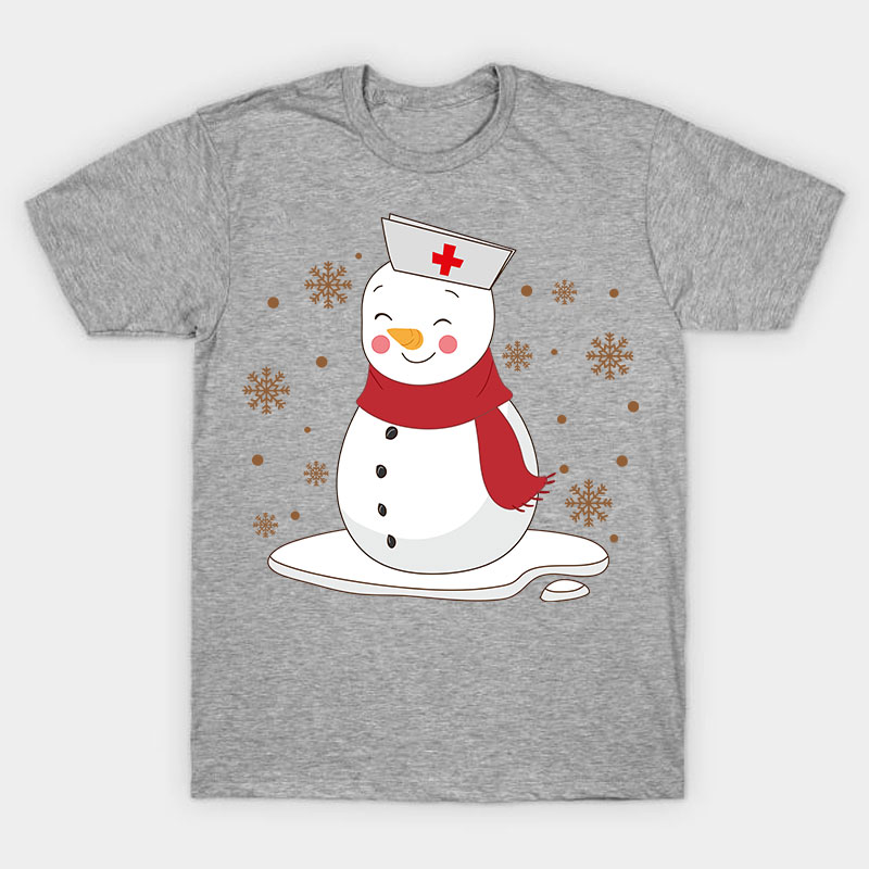 Cute Snowman Nurse T-Shirt