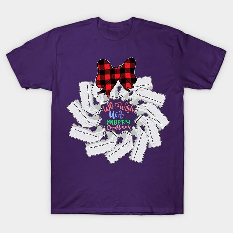 We Wish Merry UA Christmas Nurse T-Shirt