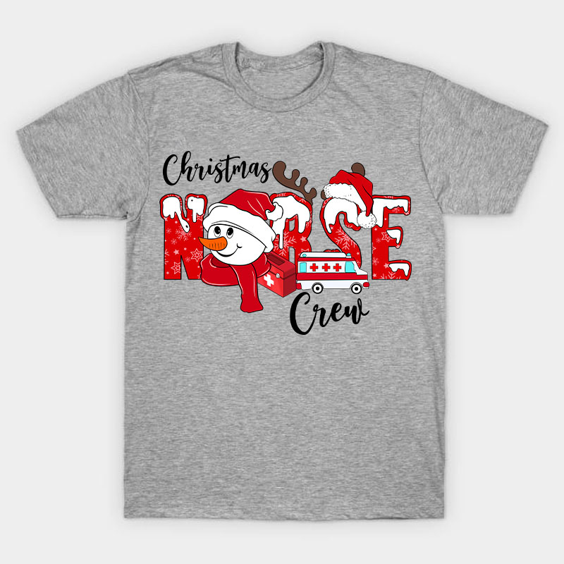 Christmas Nurse Crew Nurse T-Shirt