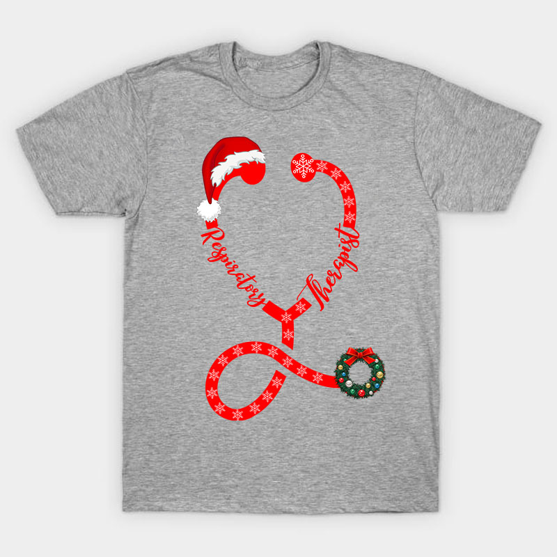 Personalized Christmas Stethoscope Nurse T-Shirt