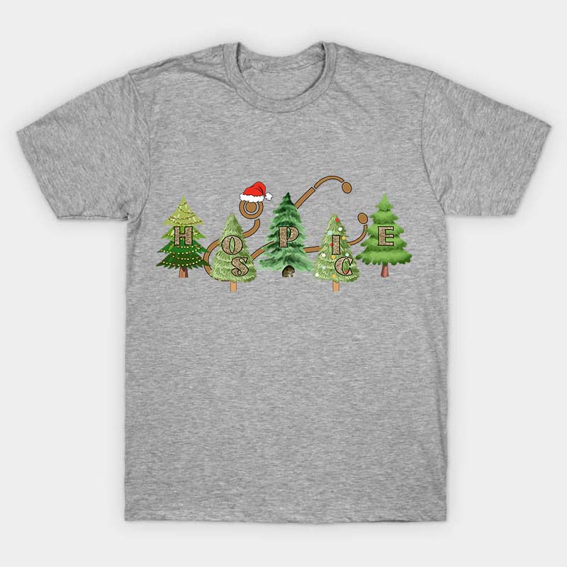 Hospice Christmas Tree Nurse T-Shirt