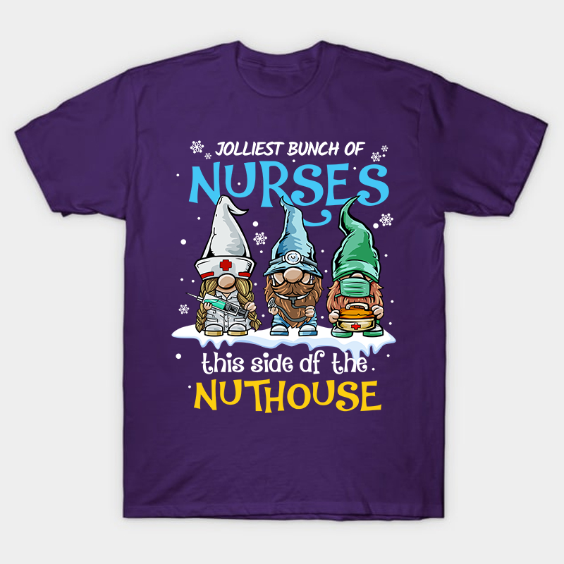 Jolliest Bunch Of Nurses This Side Of The Nuthouse Nurse T-Shirt