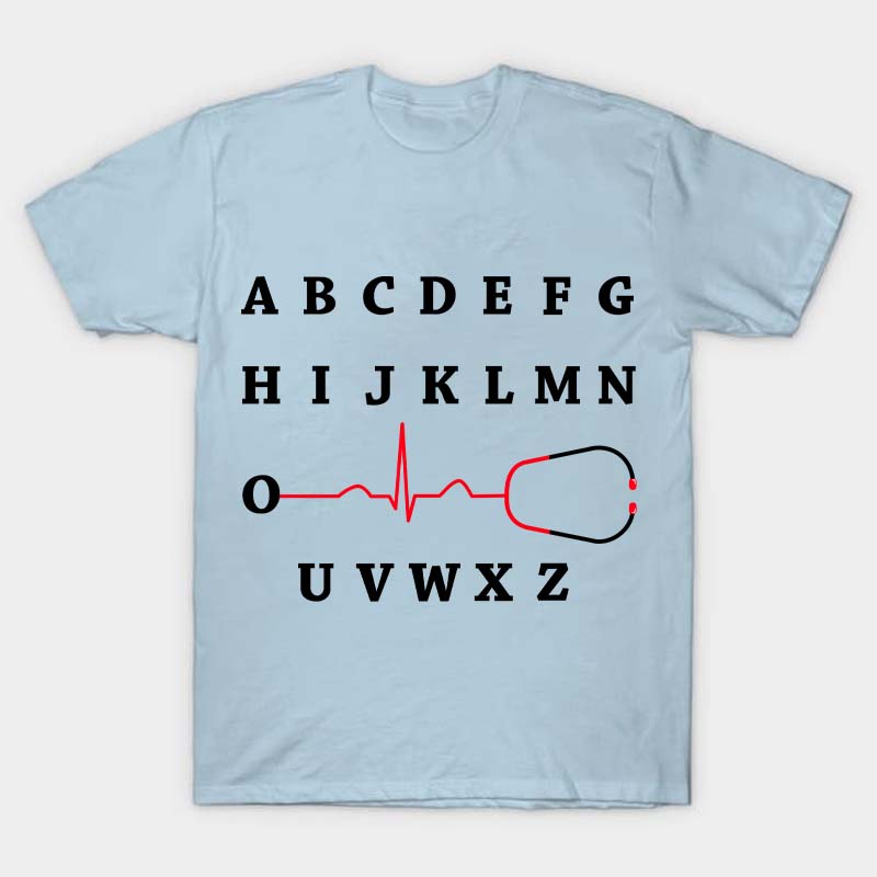 Alphabet Electrocardiogram T-Shirt