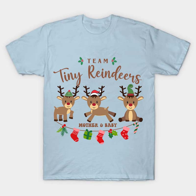 Team Tiny Reindeers Mother Baby Nurse T-Shirt