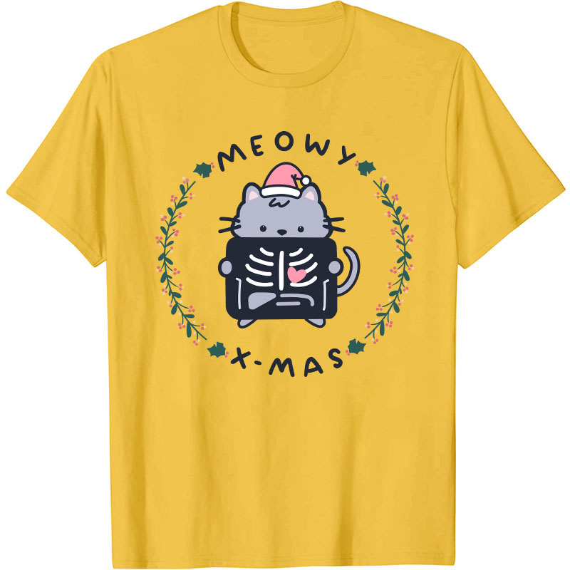 Meowy Xmas Nurse T-Shirt