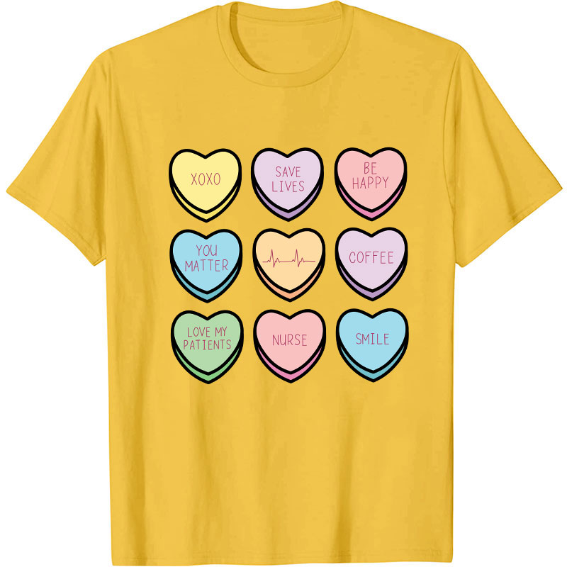 Save Lives Be Happy Nurse T-Shirt