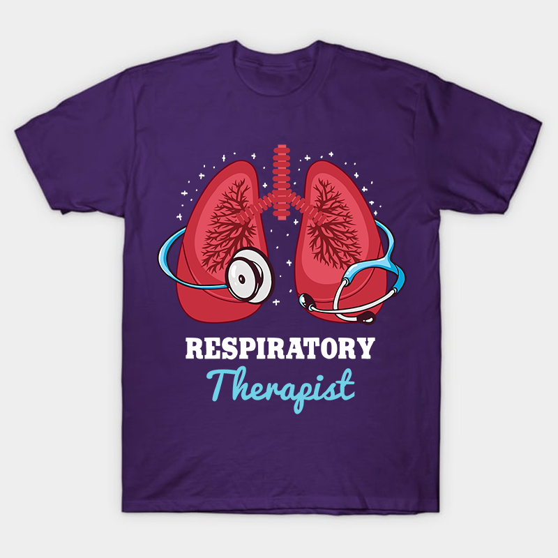 Stethoscope Around A Lung RT Nurse T-Shirt