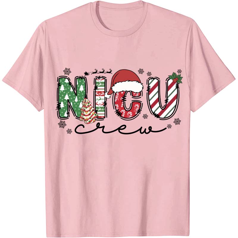 Personalized Christmas Crew Nurse T-Shirt