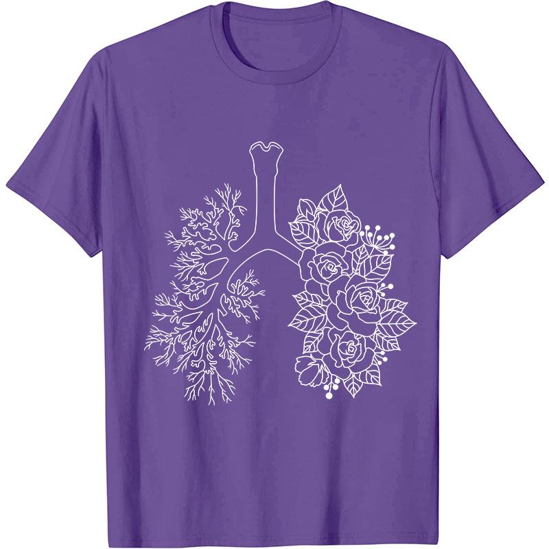 Floral Lung Nurse T-Shirt