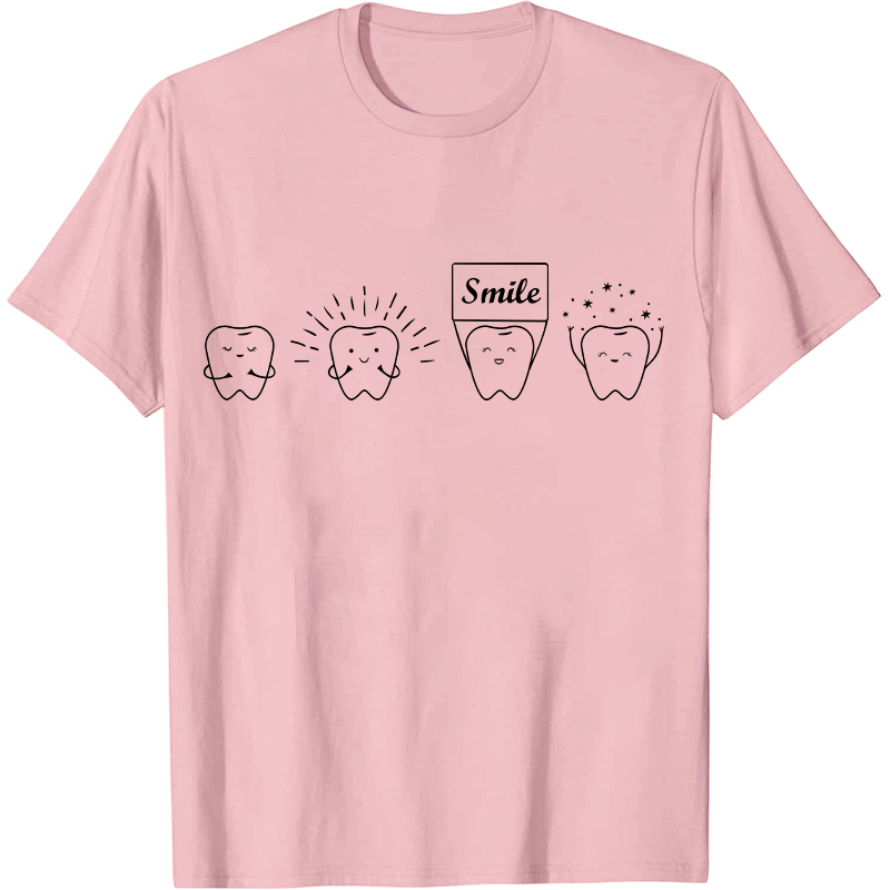 Smile Clean White Healthy Teeth Dentist Nurse T-Shirt