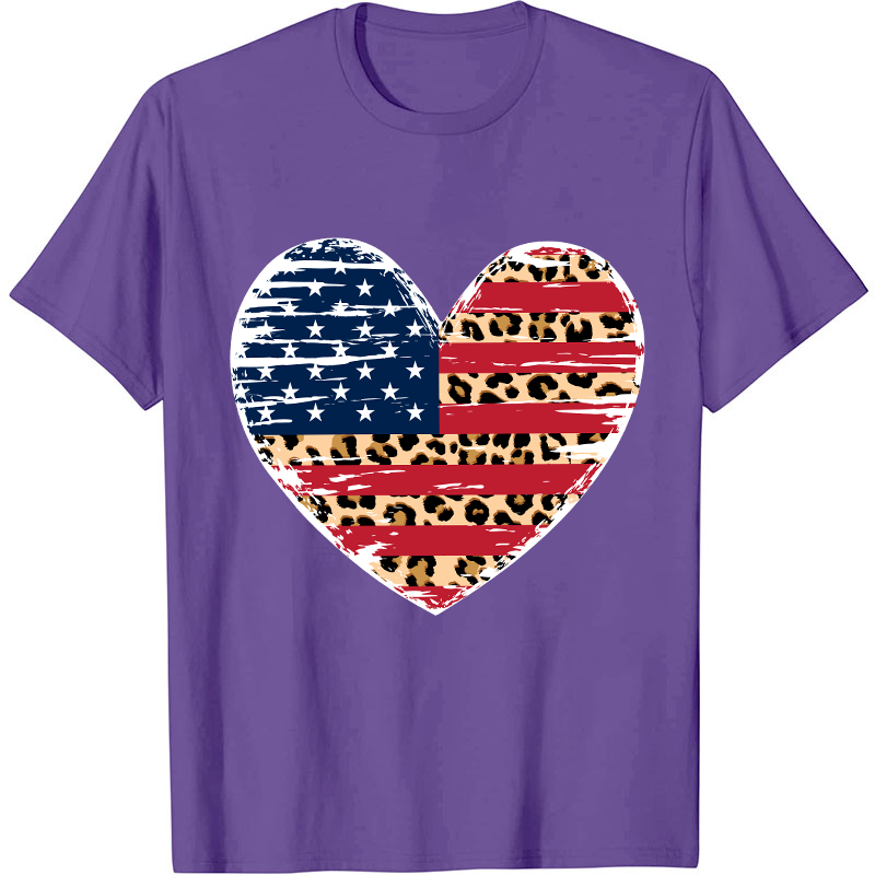 Independence Day Heart Flag Nurse T-Shirt