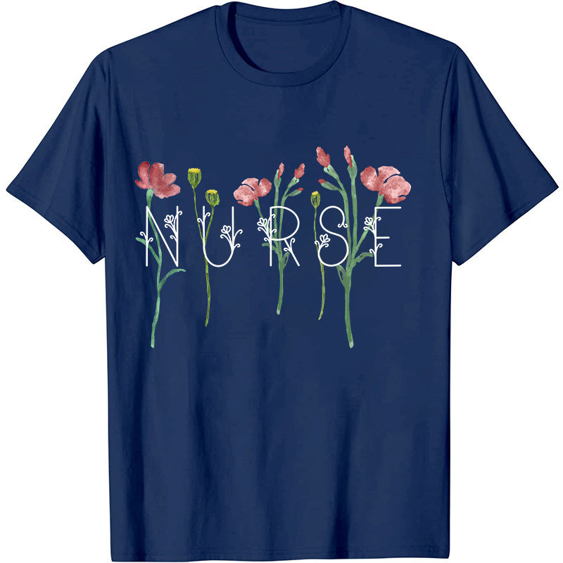 Wildflowers Nurse T-Shirt
