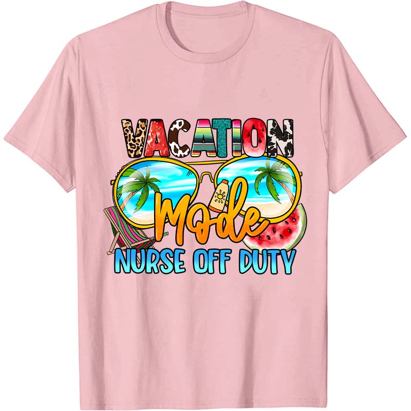 Vacation Nurse Off Duty Nurse T-Shirt