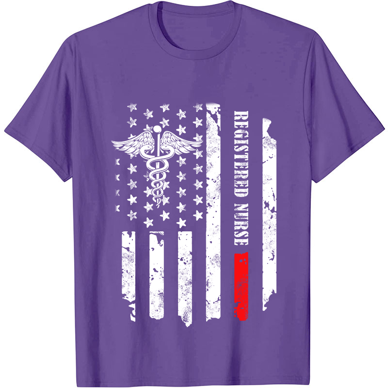 Personalized Department Flag Nurse T-Shirt