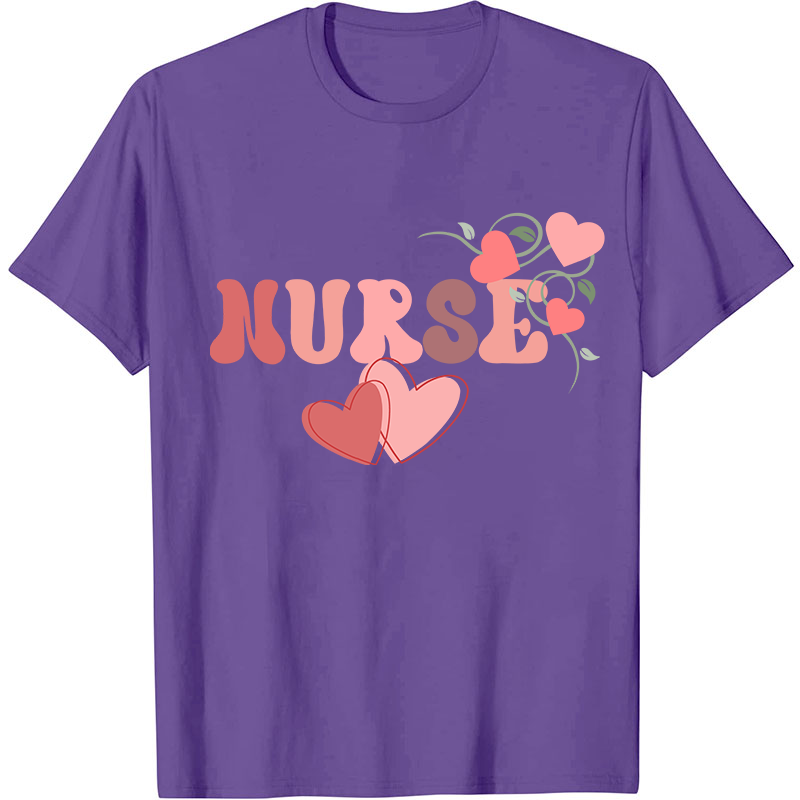 Nurse Heart Valentine Nurse T-Shirt