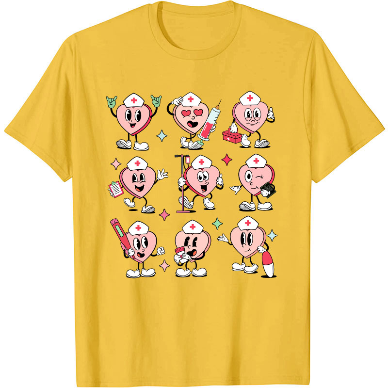Nurse Conversation Hearts Nurse T-Shirt