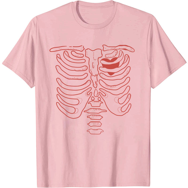 Skeleton Heart Nurse T-Shirt