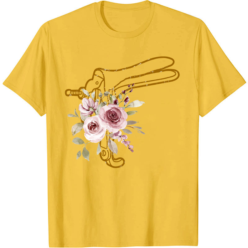 Floral Speculum Nurse T-Shirt