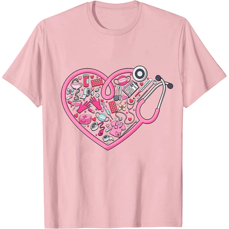 Heart Nurse Valentine's Day Nurse T-Shirt