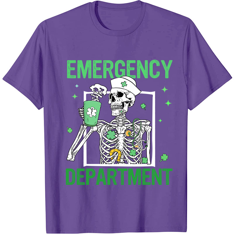 Emergency Department St Patricks Day Nurse T-Shirt