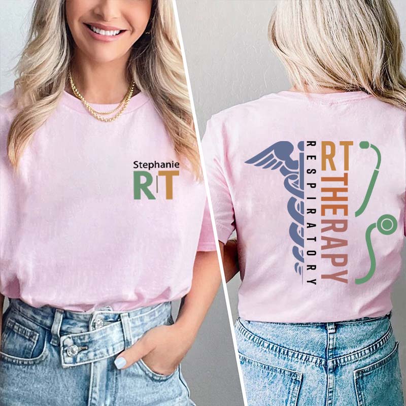 Personalized I Am Proud To Be A Nurse Two Sided T-Shirt