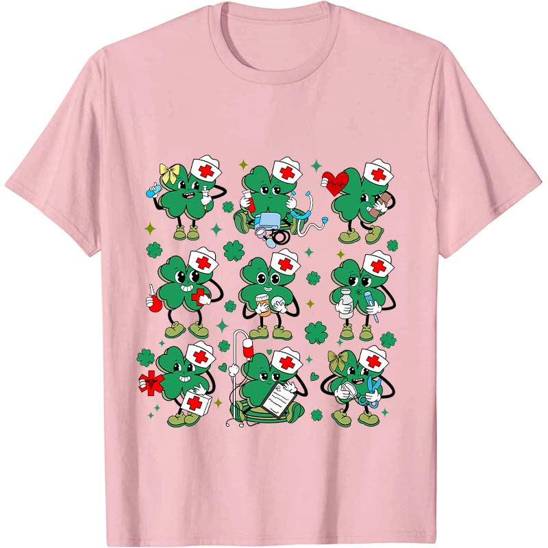 Funny Nurse Clover Nurse T-Shirt