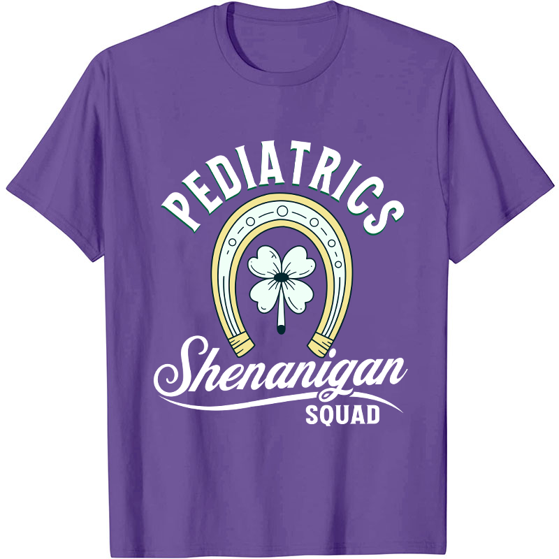 Pediatrics Shenanigan Squad Nurse T-Shirt
