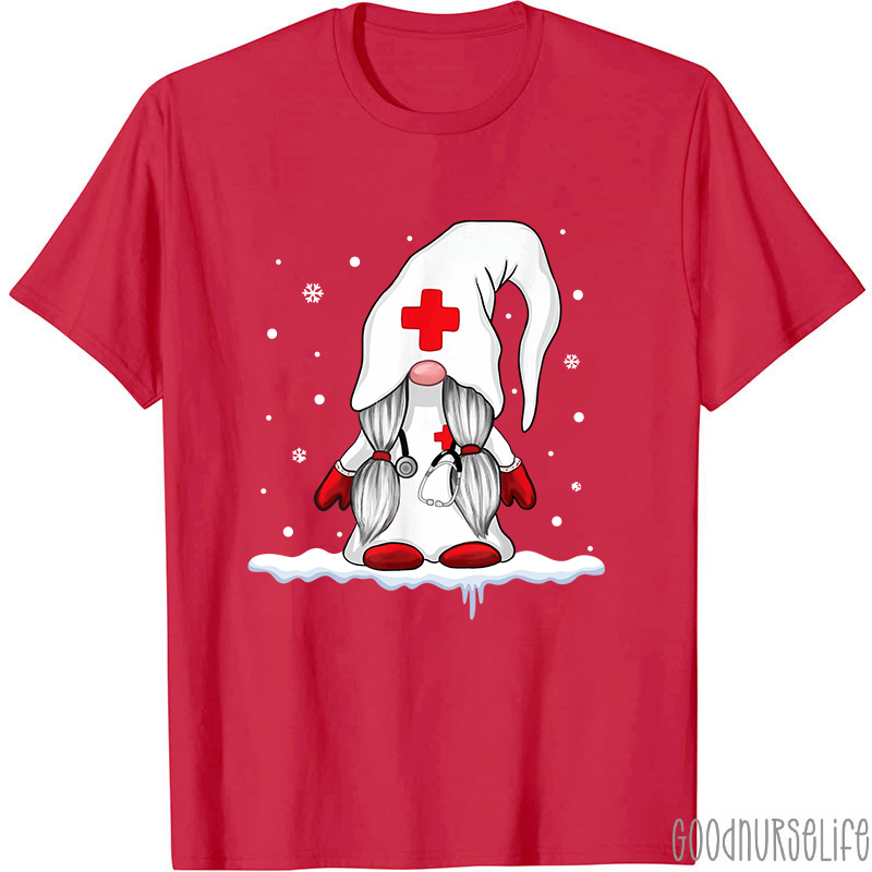 Gnome Snowman Nurse T-Shirt