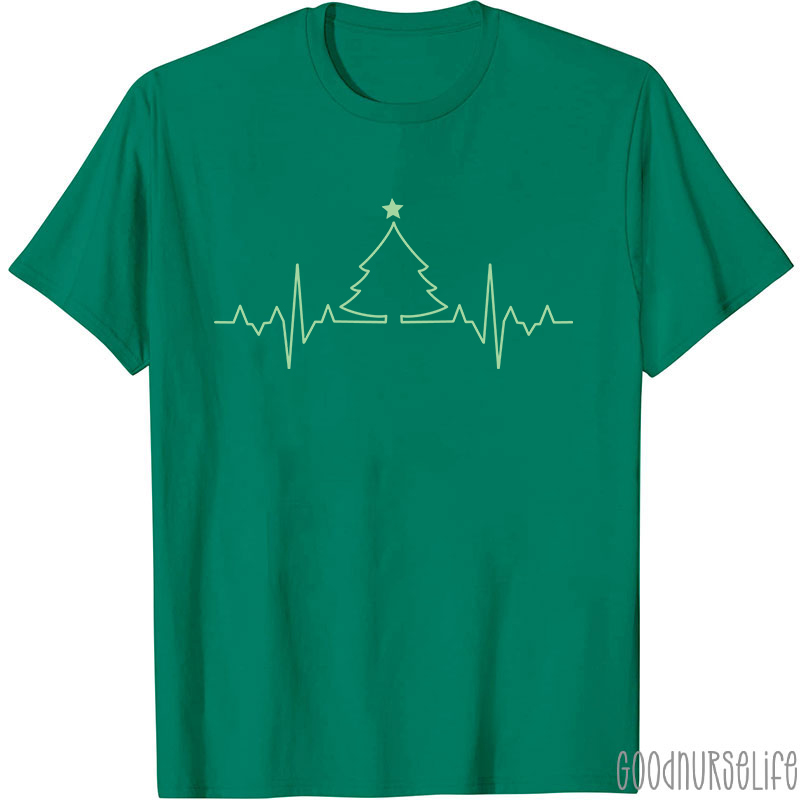 ECG Christmas Tree Nurse T-Shirt