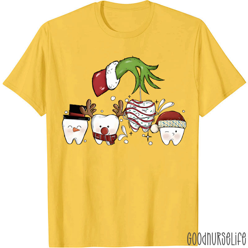 Christmas With Dental Squad Nurse T-shirt