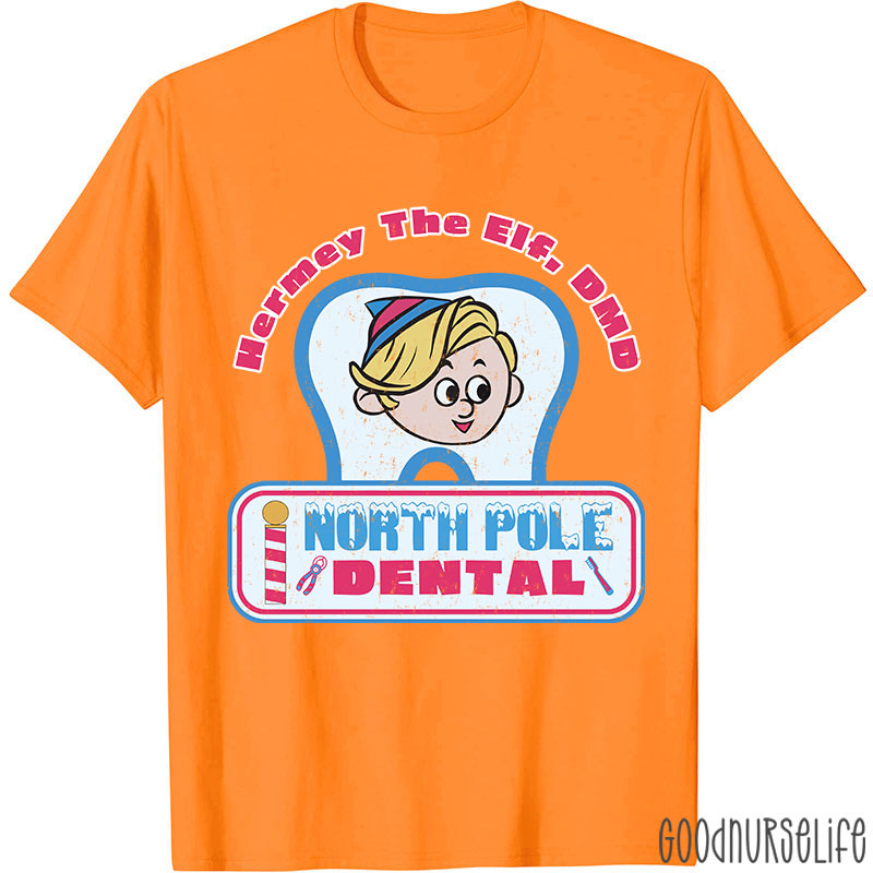 Hermey The Elf North Pole Dental Nurse T-shirt