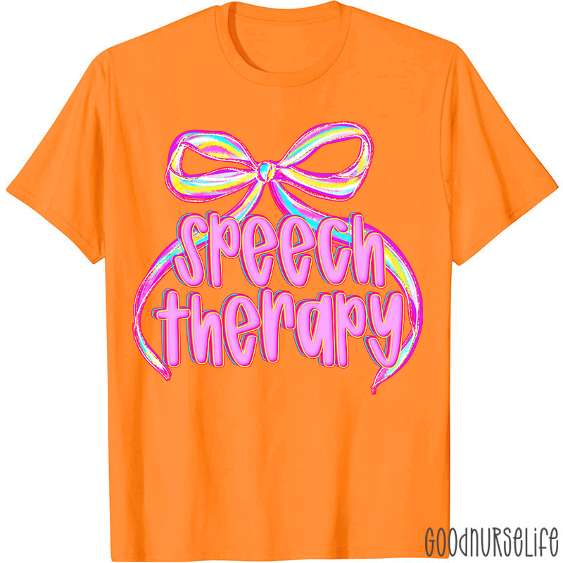 Coquette Bow Speech Therapy T-Shirt