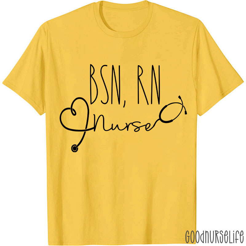 Personalized BSN RN Nurse T-Shirt