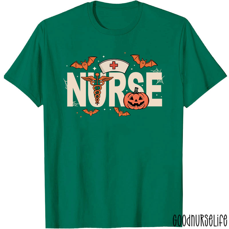 Spooky Season Halloween Nurse T-Shirt