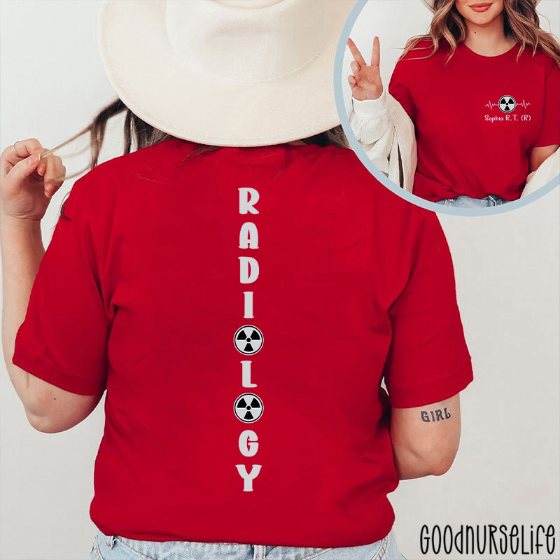 Personalized Halloween Radiology Two Sided T-Shirt