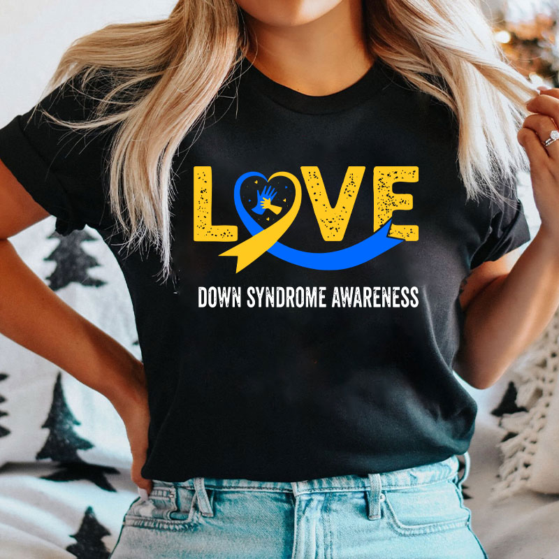 Love Down Syndrome Awareness Nurse T-Shirt