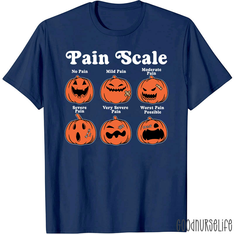 Pumpkin Pain Scale Nurse T-Shirt