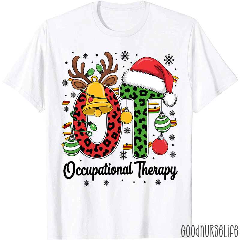 Leopard Printed OT Christmas T-Shirt
